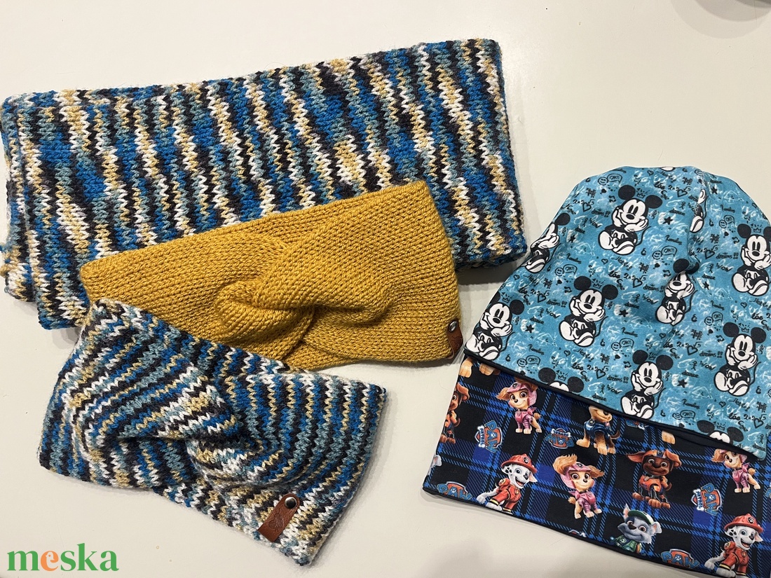 Családi szett - ruha & divat - sál, sapka, kendő - sapka & sál szett - Meska.hu