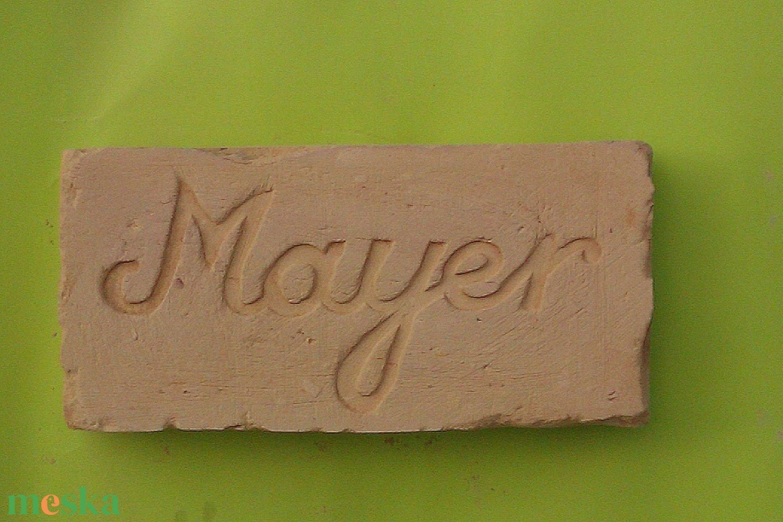 Nyerd meg a legötletesebb ajándékozó címet az idén! Monogram téglába faragva, a tökéletes ajándék! - otthon & életmód - dekoráció - kép & falikép - táblakép - Meska.hu