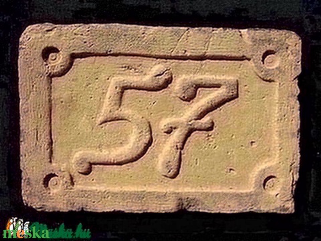 Antik téglába faragott házszám tábla - esküvő - dekoráció - tábla & jelzés - Meska.hu Antik téglába faragott házszám tábla - esküvő - dekoráció - tábla & jelzés - Meska.hu