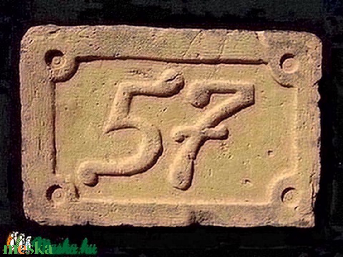 Antik téglába faragott házszám tábla - otthon & életmód - ház & kert - házszám - Meska.hu Antik téglába faragott házszám tábla - otthon & életmód - ház & kert - házszám - Meska.hu