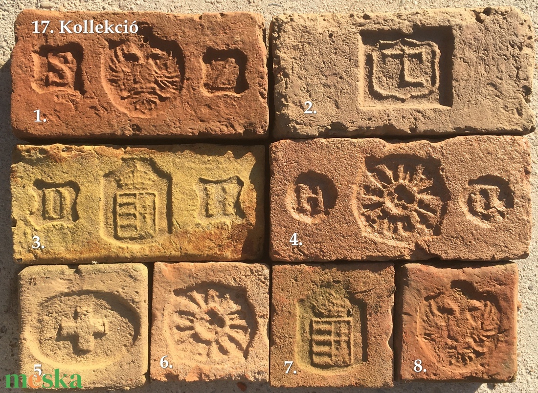 Pecsétes tégla kollekciók, 13, 15, 16, és 17-es - művészet - más gyűjtemények - Meska.hu