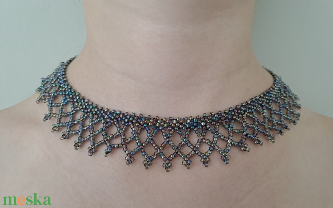 Kalotaszegi gyöngy tászli - ékszer - nyaklánc - gyöngyös nyaklánc - Meska.hu