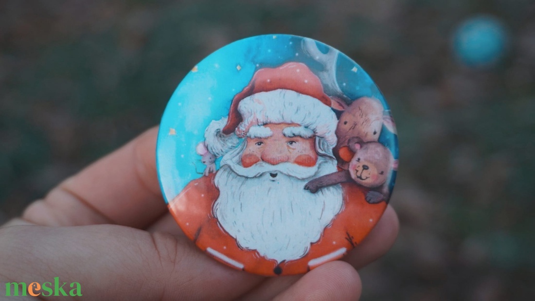 Mikulás - mágnes - otthon & életmód - konyhafelszerelés, tálalás - konyhai dekoráció - hűtőmágnes - Meska.hu