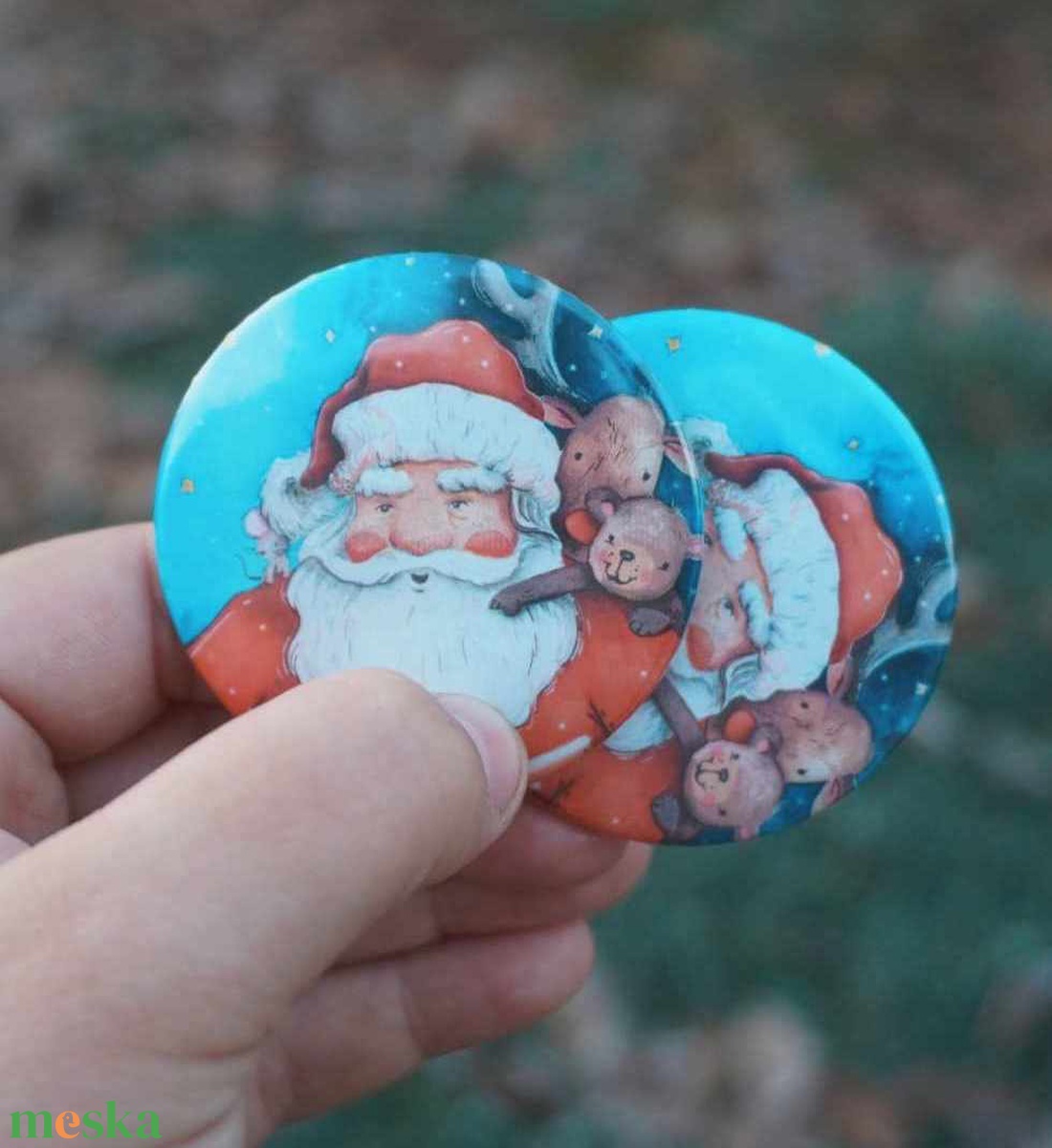 Mikulás - mágnes - otthon & életmód - konyhafelszerelés, tálalás - konyhai dekoráció - hűtőmágnes - Meska.hu