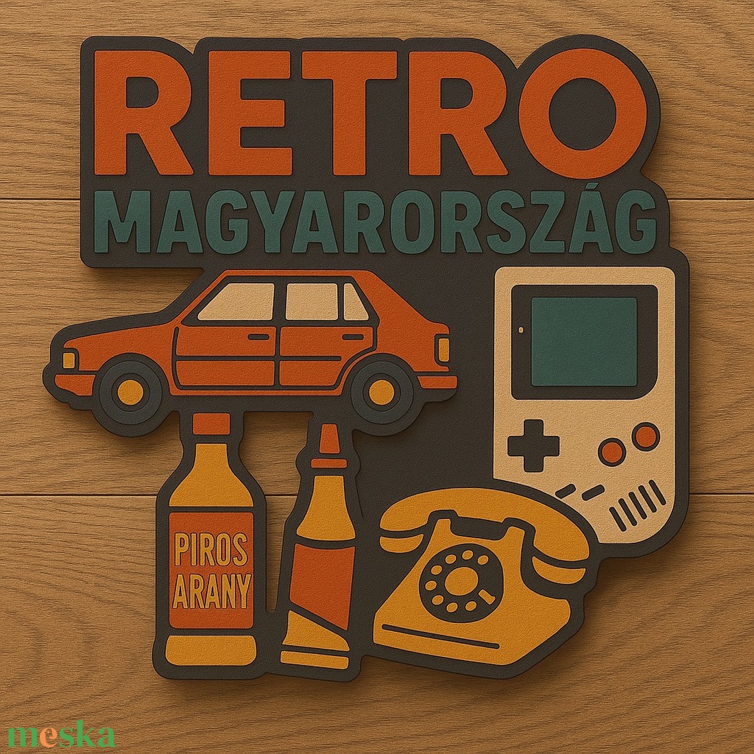 Retro Magyarország Klasszikus ikonok falikép - otthon & életmód - dekoráció - kép & falikép - fából készült kép - Meska.hu Retro Magyarország Klasszikus ikonok falikép - otthon & életmód - dekoráció - kép & falikép - fából készült kép - Meska.hu