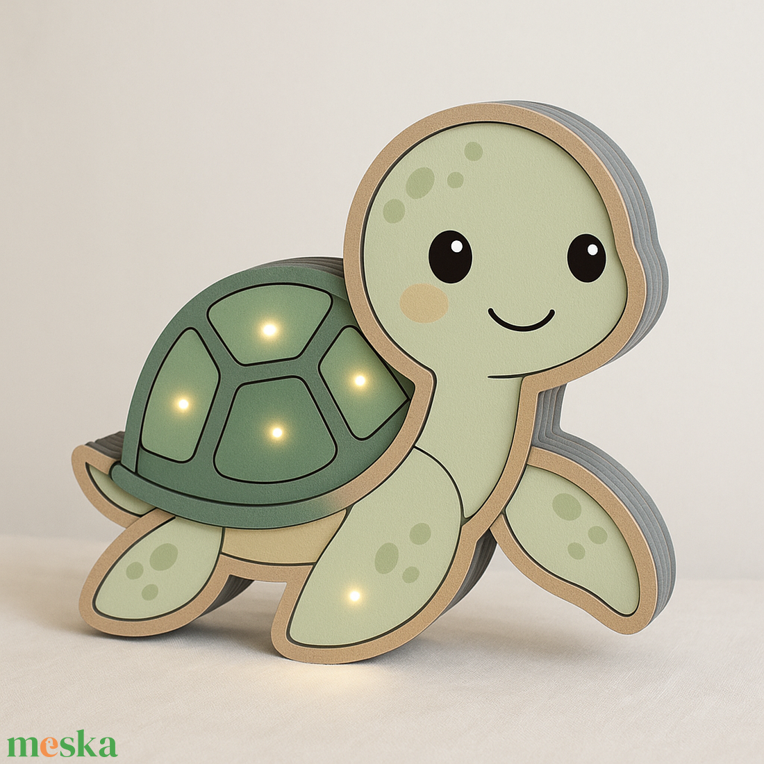Teknős formájú hangulat lámpa gyerekszobába - otthon & életmód - lámpa - hangulatlámpa - Meska.hu