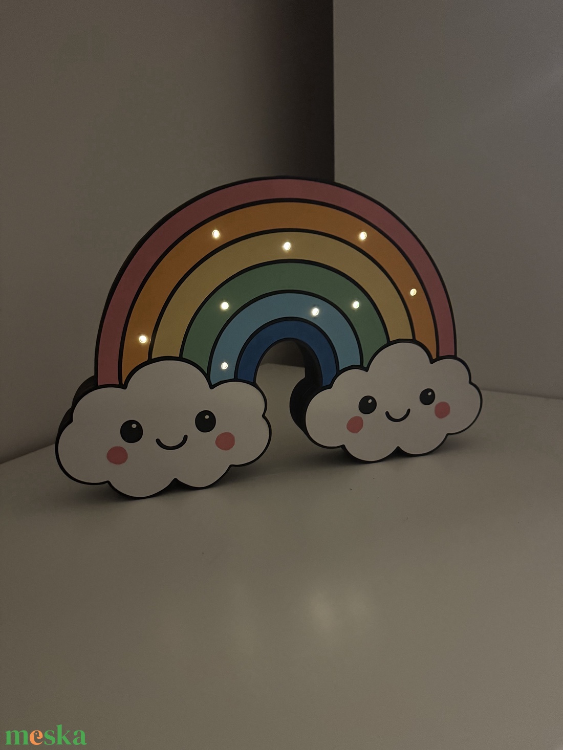 Szivárványos Felhőcske hangulat lámpa gyerekszobába - otthon & életmód - lámpa - hangulatlámpa - Meska.hu
