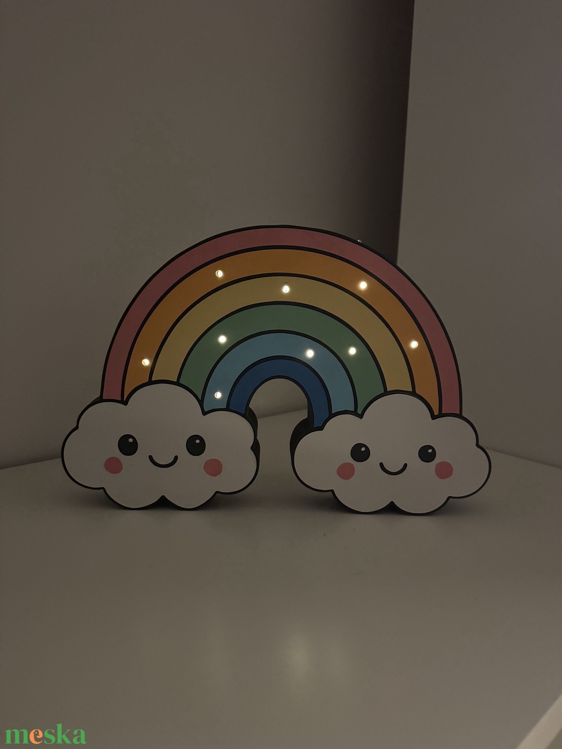 Szivárványos Felhőcske hangulat lámpa gyerekszobába - otthon & életmód - lámpa - hangulatlámpa - Meska.hu