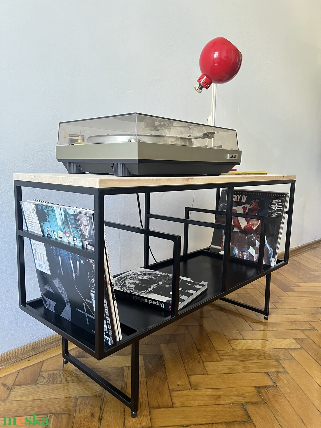Vinyl tartó asztal - otthon & életmód - bútor - asztal - Meska.hu