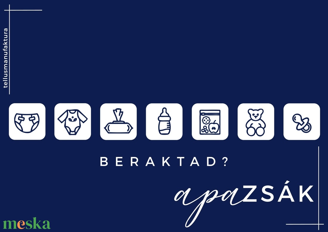 Apazsák  tejfakasztóra, apák napjára - táska & tok - hátizsák - kishátizsák - Meska.hu