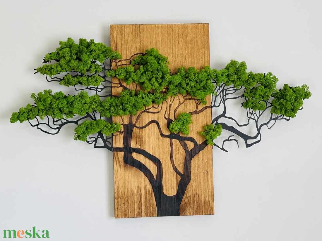 Gondozásmentes moha/zuzmó Fa - 58x90cm - otthon & életmód - dekoráció - kép & falikép - 3d képek - Meska.hu