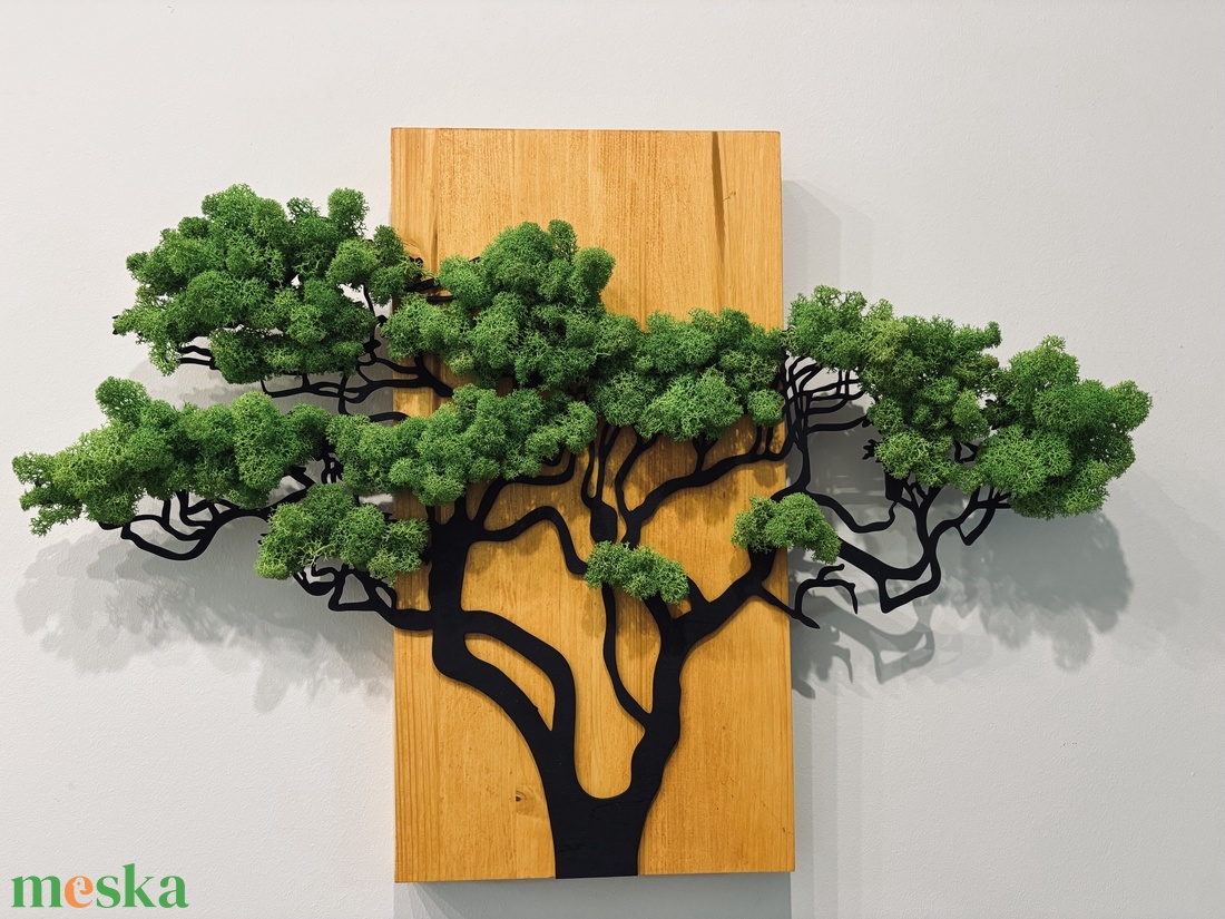 Gondozásmentes moha/zuzmó Fa - 58x90cm - otthon & életmód - dekoráció - kép & falikép - 3d képek - Meska.hu