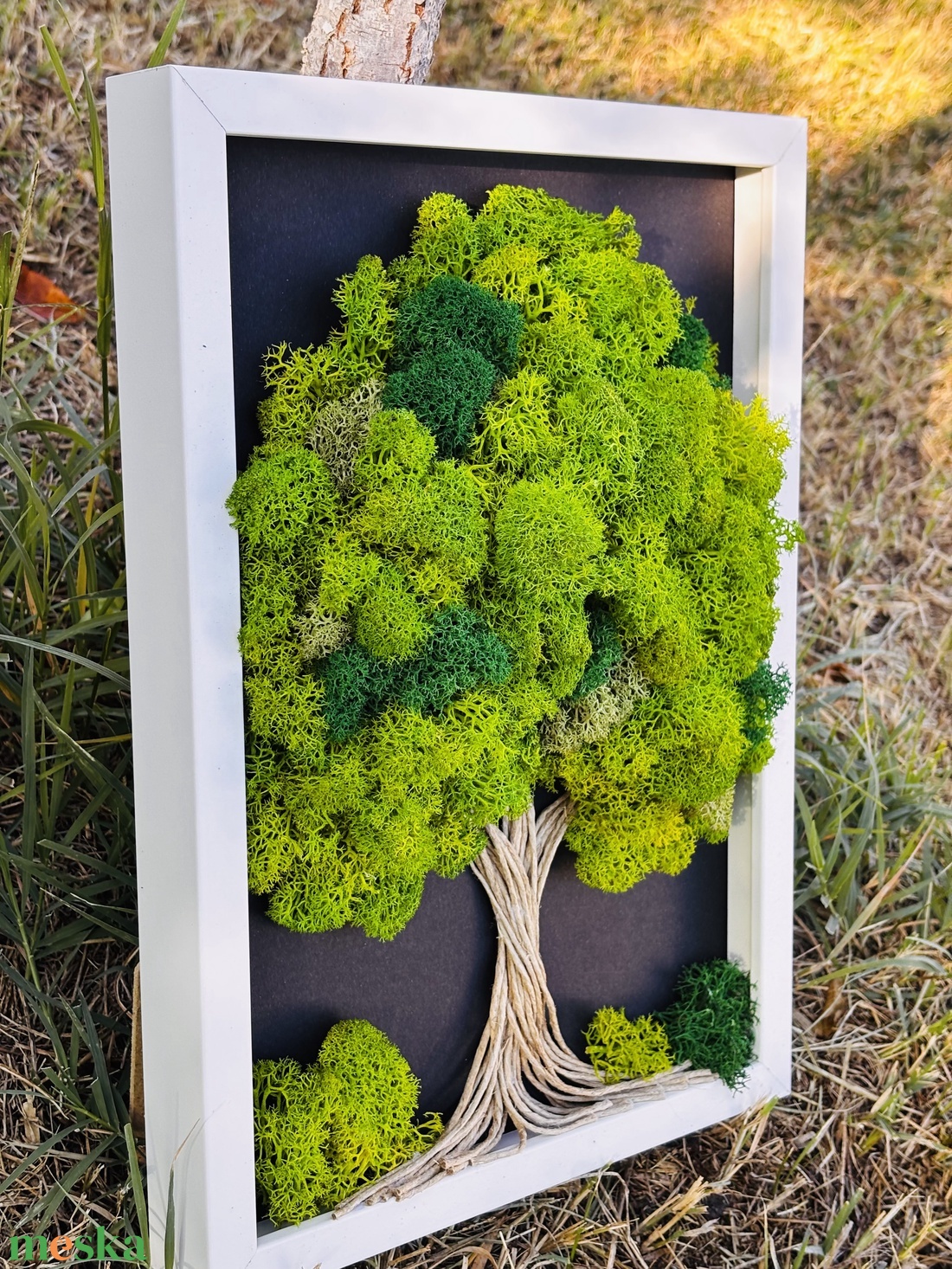 Elő stabilizált, Gondozásmentes moha, Zuzmó kép 21x30cm!  - otthon & életmód - dekoráció - fali és függő dekoráció - zuzmókép, mohakép - Meska.hu