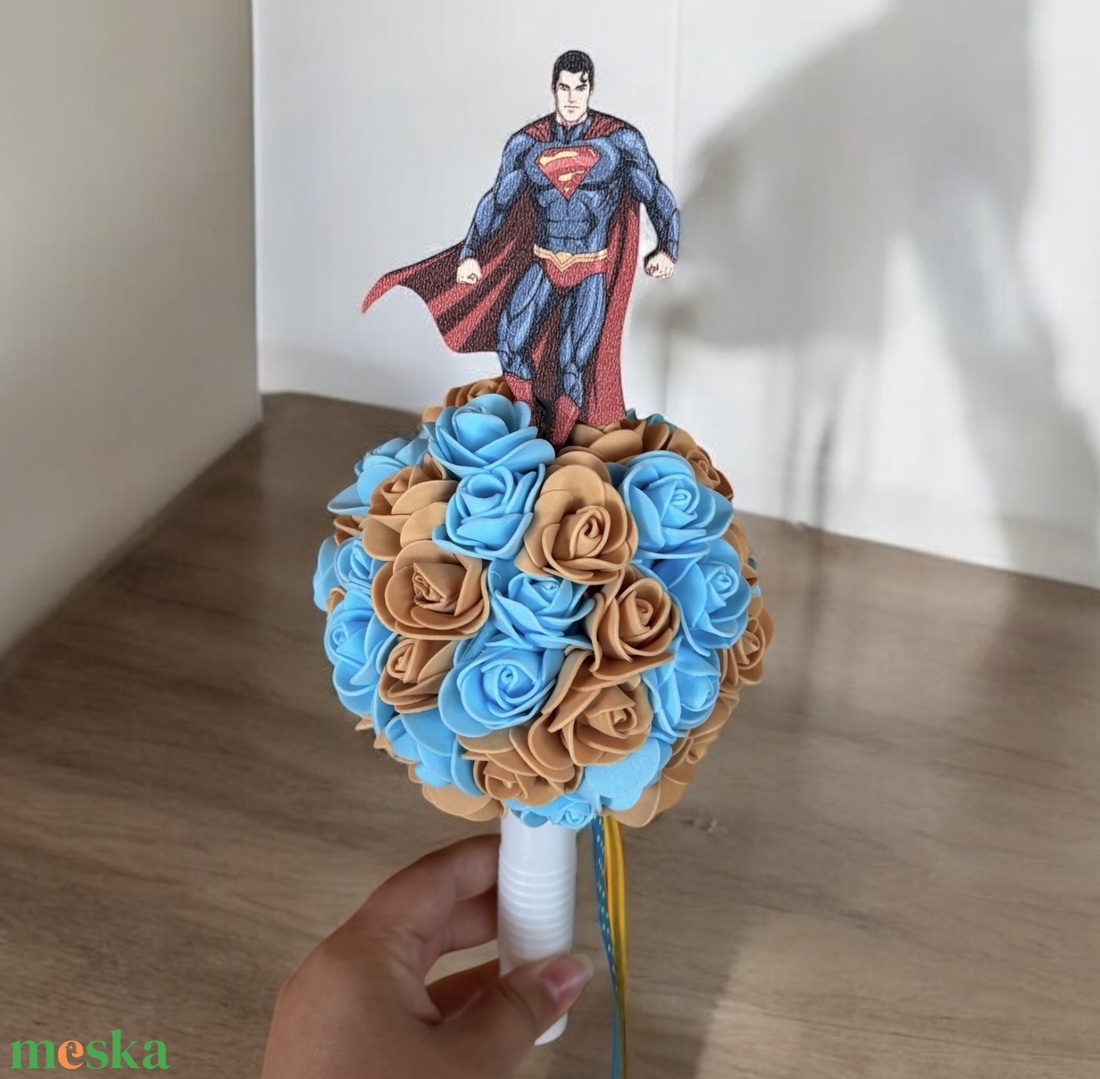 Ovis ballagási csokor - Superman - otthon & életmód - dekoráció - virágdísz és tartó - csokor & virágdísz - Meska.hu