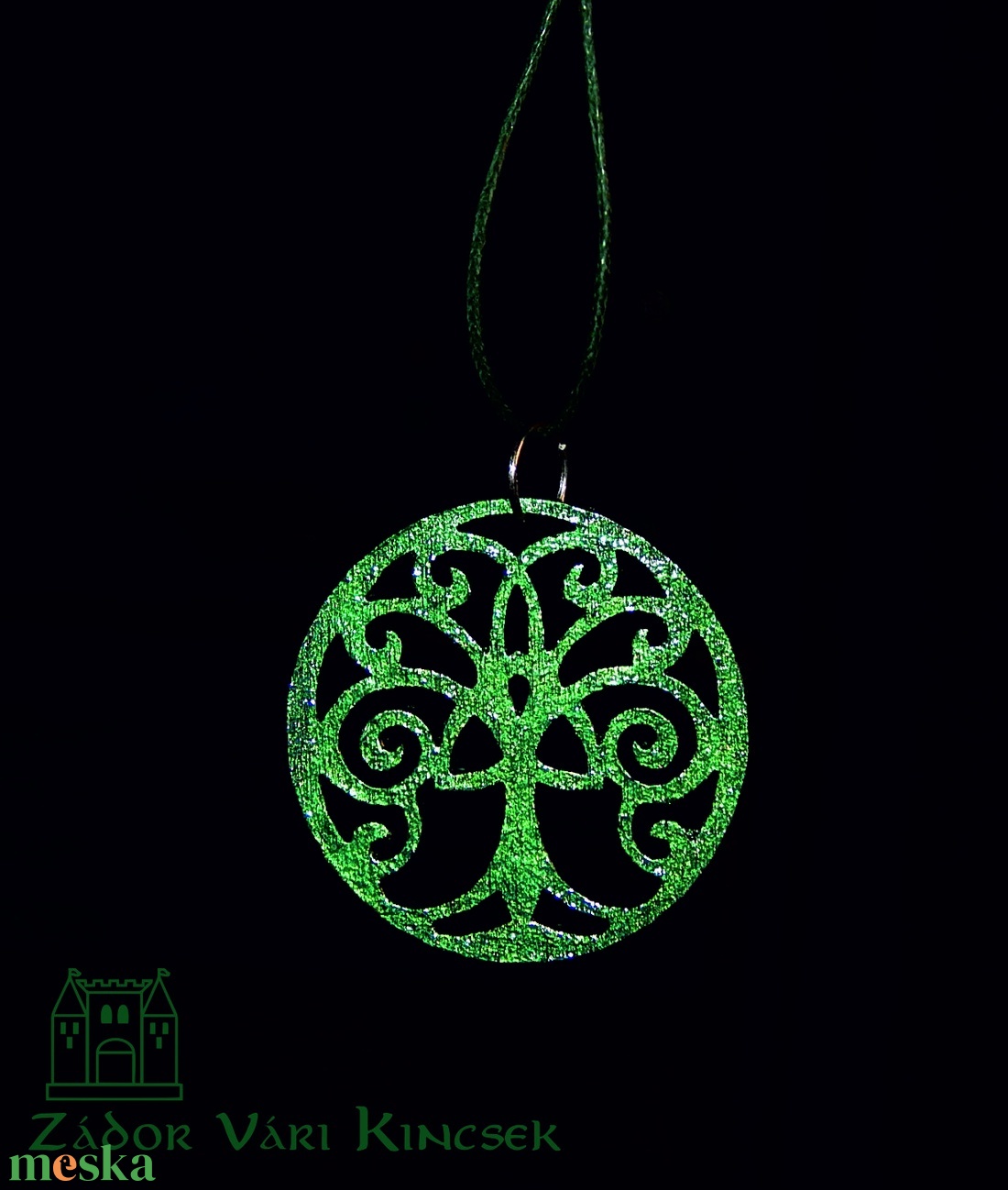 Kelta életfa medál fából - ékszer - nyaklánc - medál - Meska.hu