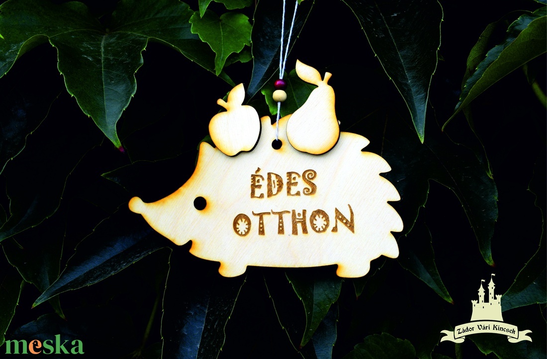 Édes otthon sünis őszi fa ajtódísz - otthon & életmód - dekoráció - ajtó- és ablak dekoráció - ajtódísz & kopogtató - Meska.hu