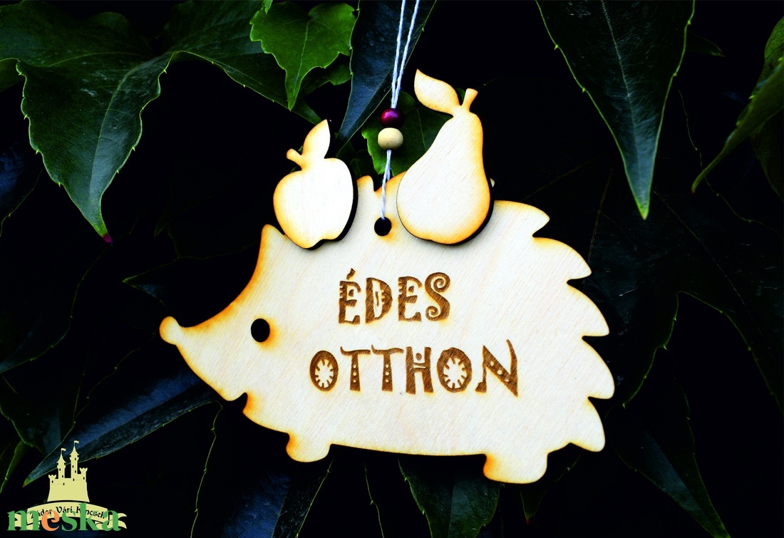 Édes otthon sünis őszi fa ajtódísz - otthon & életmód - dekoráció - ajtó- és ablak dekoráció - ajtódísz & kopogtató - Meska.hu