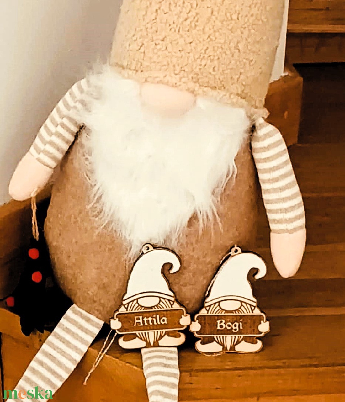 Fa manó dekoráció név gravírozással - otthon & életmód - dekoráció - dísztárgy - Meska.hu