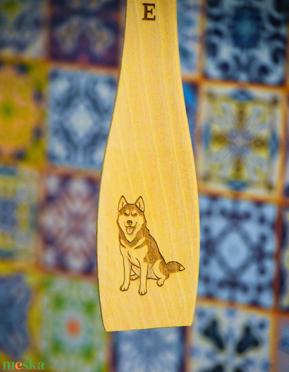 Kutyás fakanál fotó alapján név gravírozással - otthon & életmód - konyhafelszerelés, tálalás - sütés, főzés - fakanál & fakanáltartó - Meska.hu