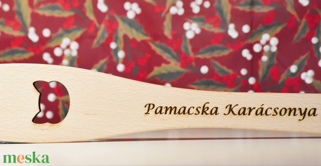 Cicás fakanál név gravírozással - otthon & életmód - konyhafelszerelés, tálalás - sütés, főzés - fakanál & fakanáltartó - Meska.hu