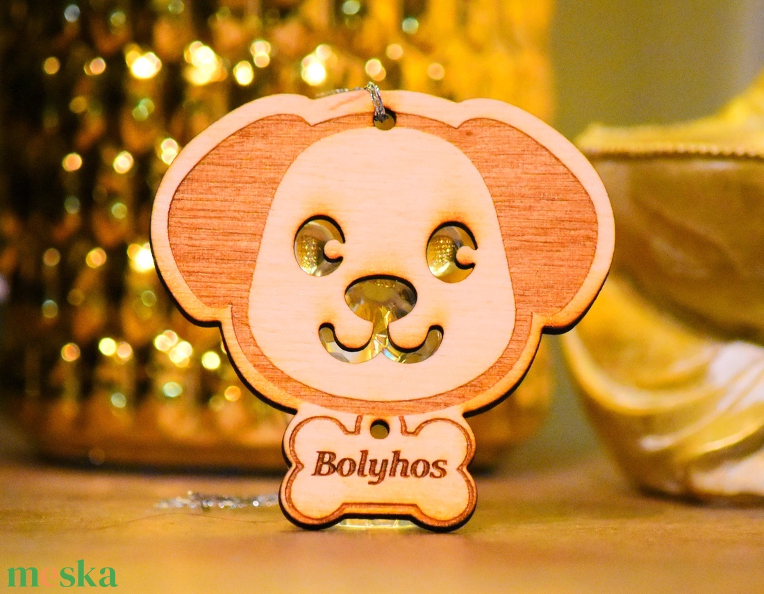 Kuya pofis fa karácsonyfa dísz név gravírozással - karácsony - karácsonyi lakásdekoráció - karácsonyfadíszek - Meska.hu