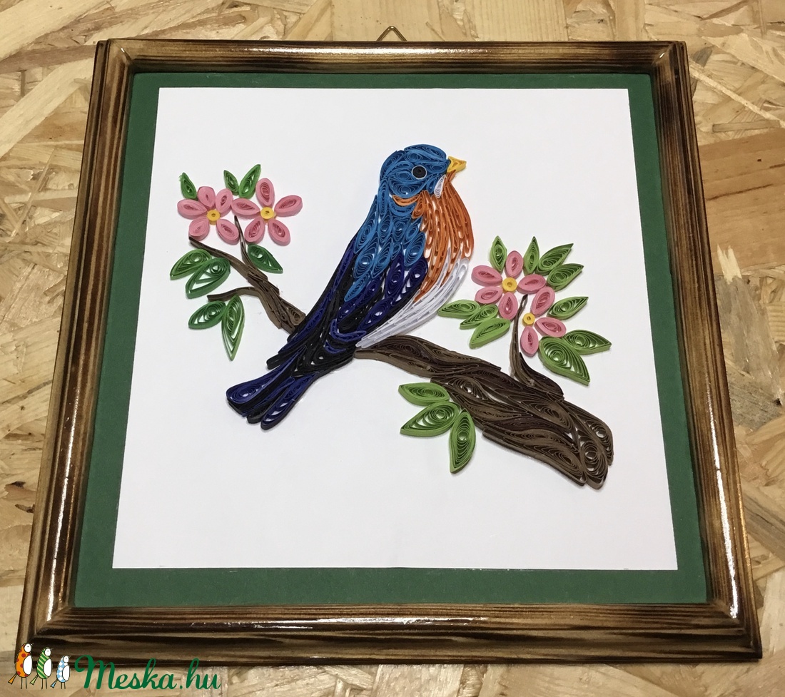 Quilling kép madárral - kellékek & szerszámok - papír - egyéb papír - Meska.hu Quilling kép madárral - kellékek & szerszámok - papír - egyéb papír - Meska.hu