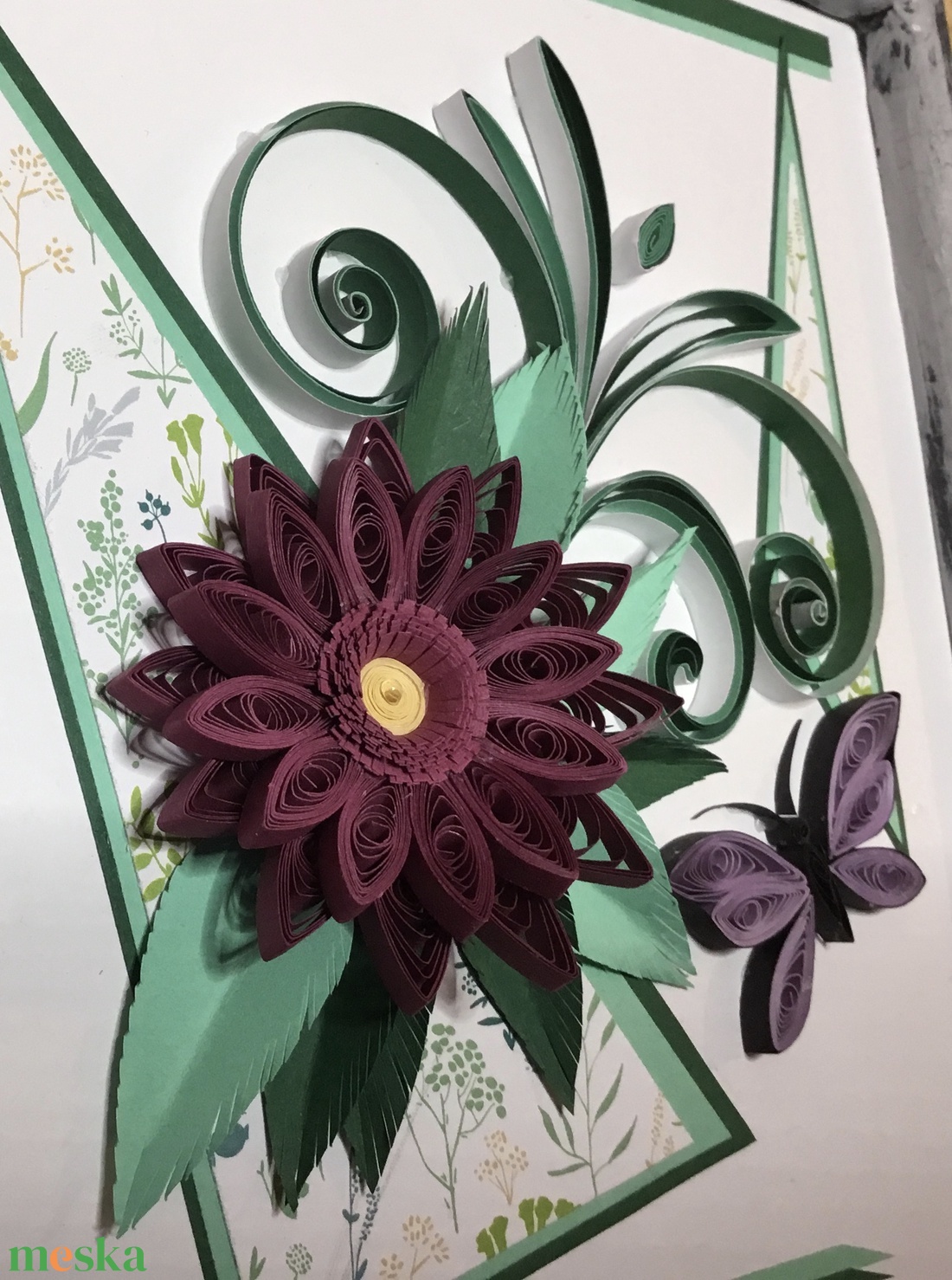 Quilling kép vintage fa kerettel - otthon & életmód - dekoráció - kép & falikép - Meska.hu Quilling kép vintage fa kerettel - otthon & életmód - dekoráció - kép & falikép - Meska.hu