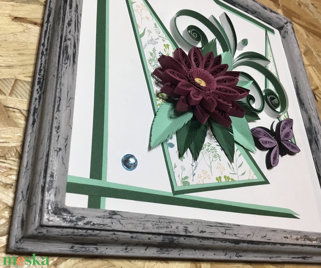 Quilling kép vintage fa kerettel - otthon & életmód - dekoráció - kép & falikép - Meska.hu Quilling kép vintage fa kerettel - otthon & életmód - dekoráció - kép & falikép - Meska.hu