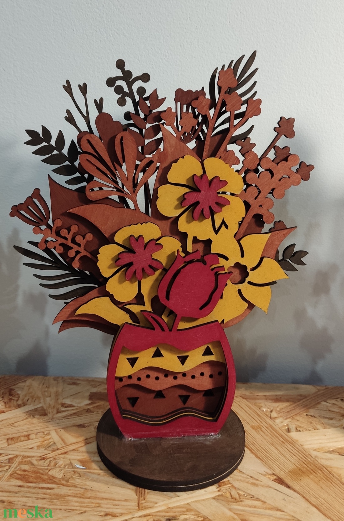 Nőnapi festett virág - otthon & életmód - dekoráció - asztal és polc dekoráció - asztaldísz - Meska.hu