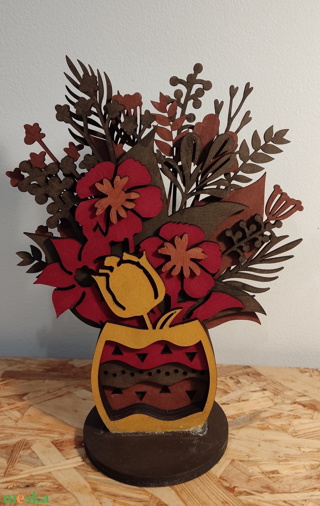 Nőnapi festett virág - otthon & életmód - dekoráció - asztal és polc dekoráció - asztaldísz - Meska.hu