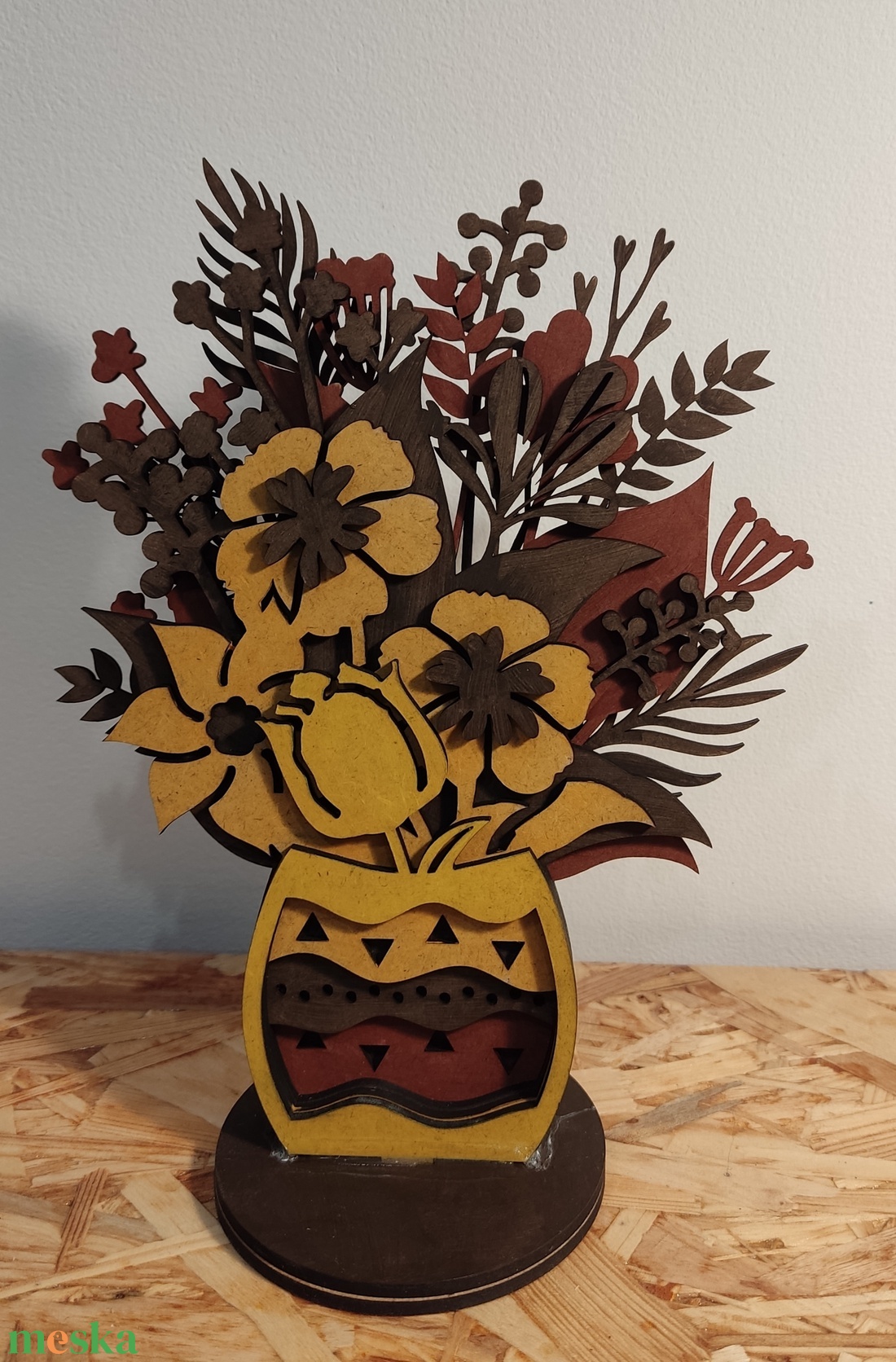 Nőnapi festett virág - otthon & életmód - dekoráció - asztal és polc dekoráció - asztaldísz - Meska.hu