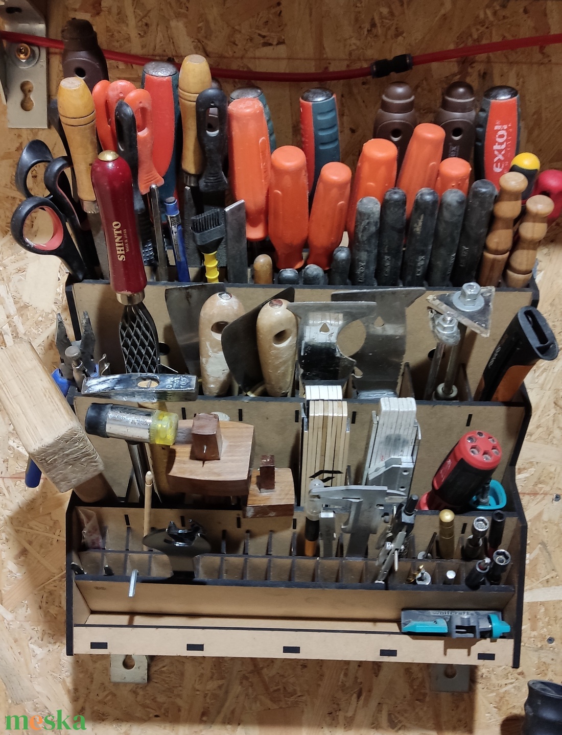 Fali szerszámtároló - kellékek & szerszámok - hobby fa alapanyag - tároló - Meska.hu