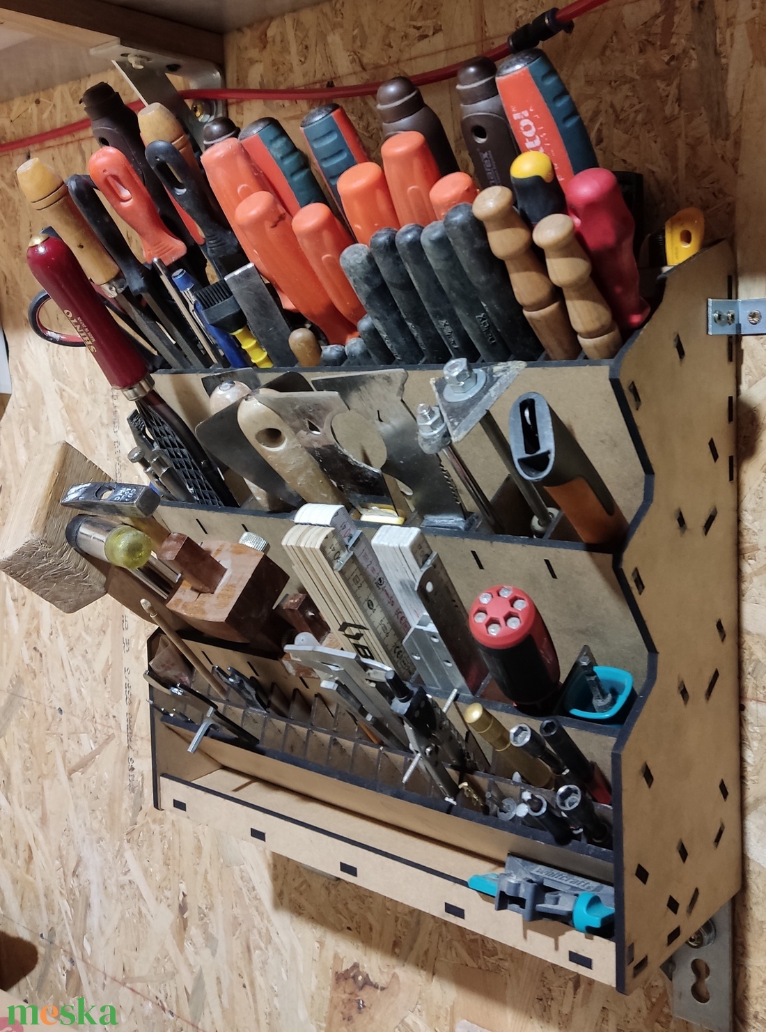 Fali szerszámtároló - kellékek & szerszámok - hobby fa alapanyag - tároló - Meska.hu