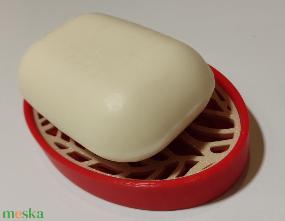 Piros szappantartó - otthon & életmód - fürdőszoba - szappantartó - Meska.hu