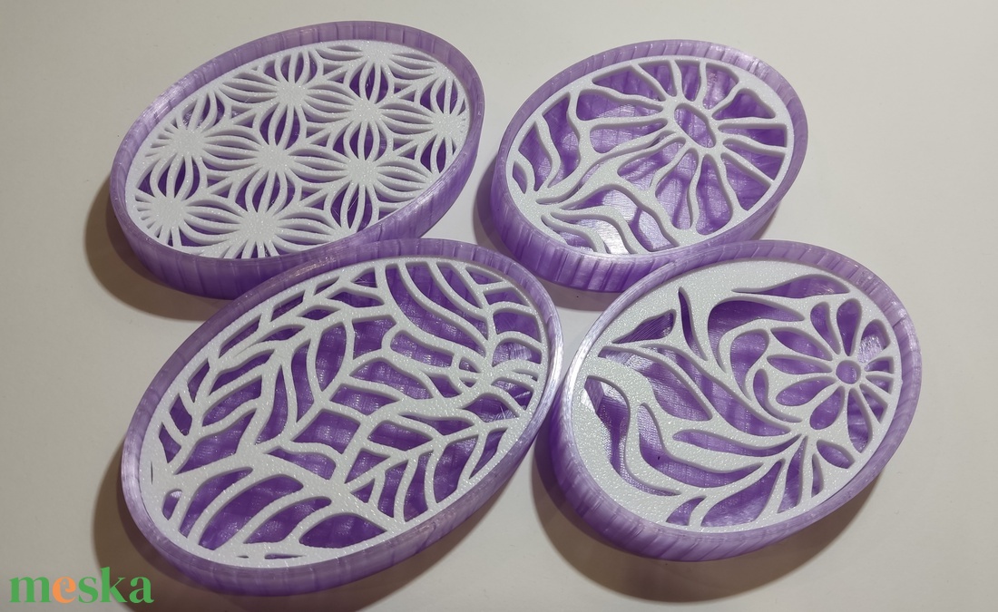 Lila szappantartó - otthon & életmód - fürdőszoba - szappantartó - Meska.hu