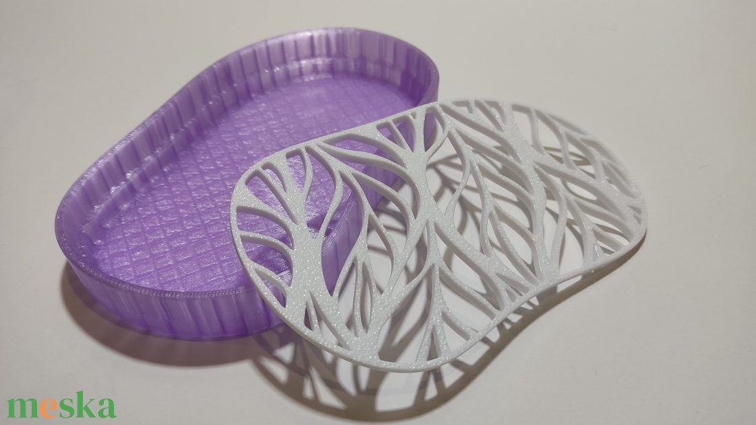 Lila szappantartó - otthon & életmód - fürdőszoba - szappantartó - Meska.hu