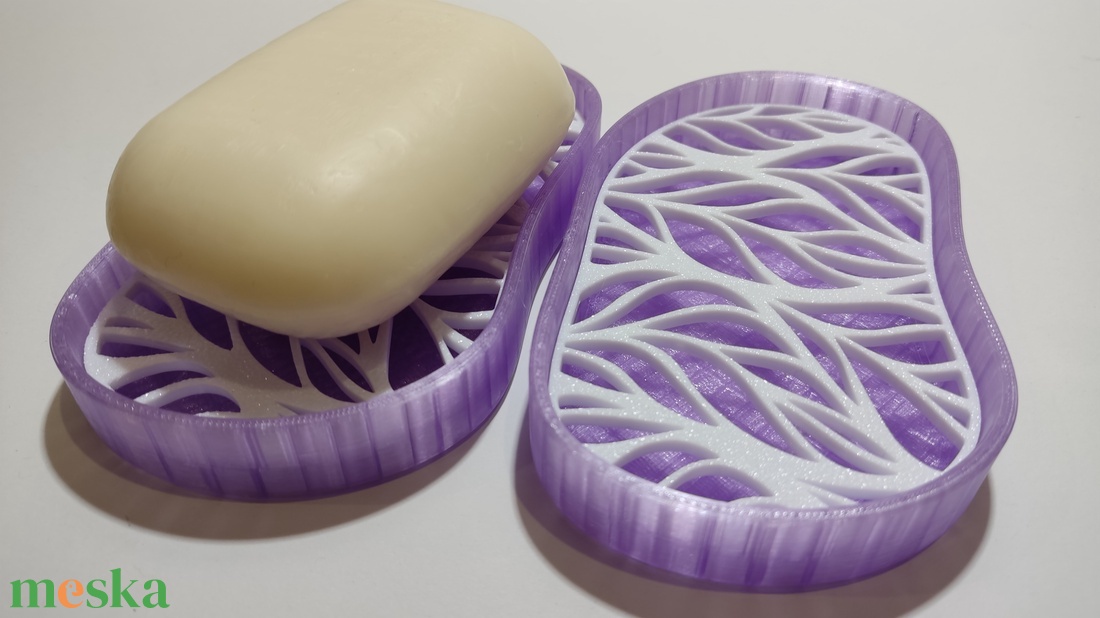 Lila szappantartó - otthon & életmód - fürdőszoba - szappantartó - Meska.hu