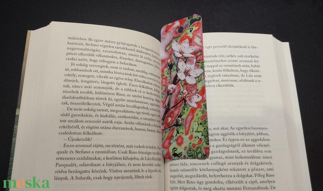 Tavaszi virágos könyvjelző - könyv & zene - könyvjelző - Meska.hu