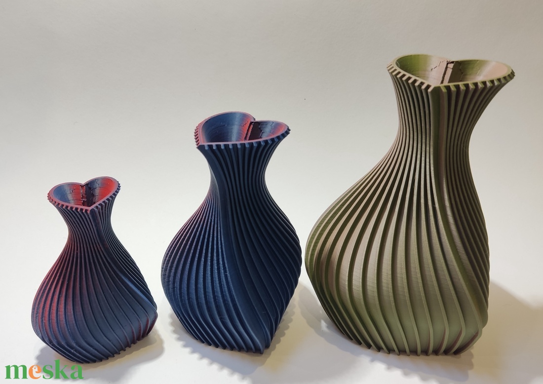 Szív alakú váza - otthon & életmód - virágdekoráció - virágtartó - váza - Meska.hu