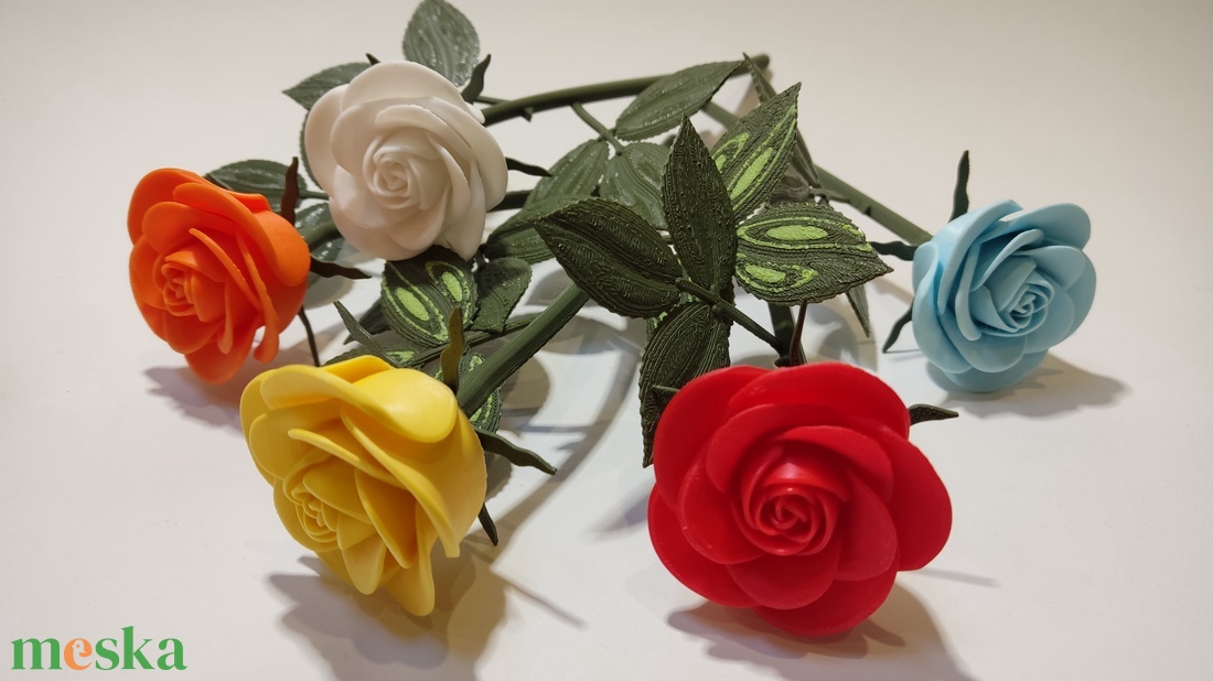 3D rózsa - otthon & életmód - virágdekoráció - virágok - szálas virág - Meska.hu