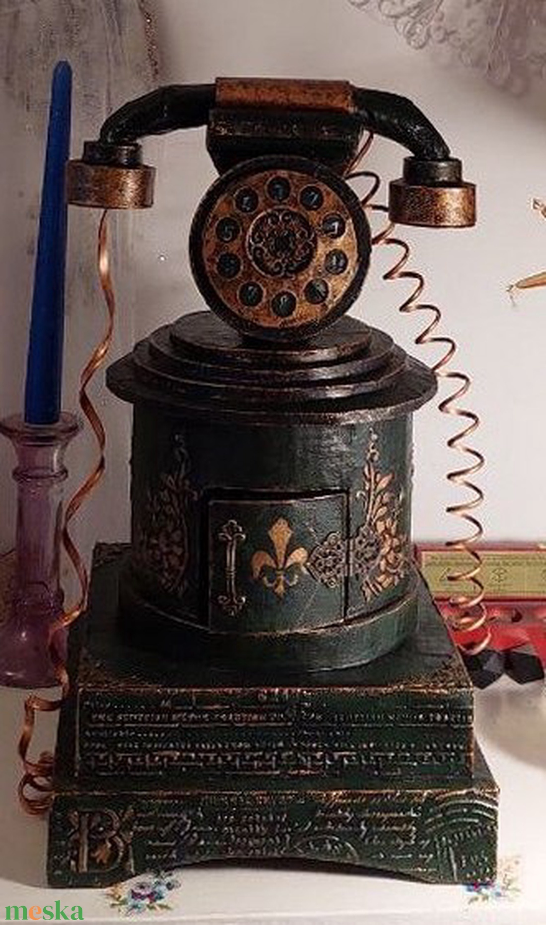 Vintage telefon - otthon & életmód - dekoráció - Meska.hu Vintage telefon - otthon & életmód - dekoráció - Meska.hu