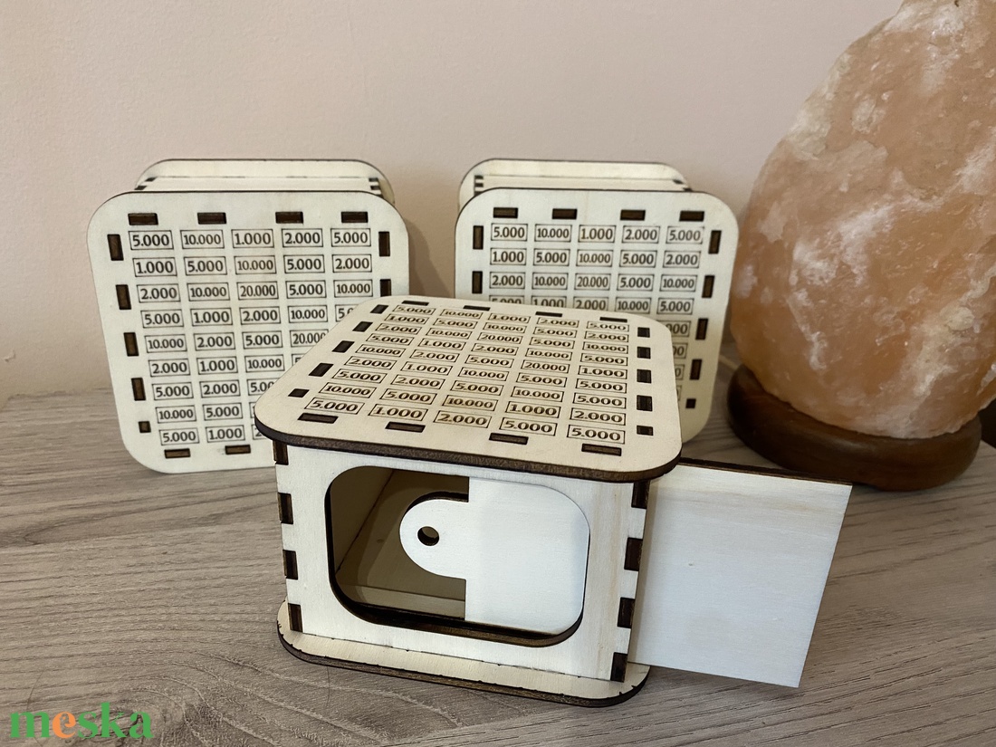 Lézergravírozott persely, 250.000 ft gyűjt�séhez - otthon & életmód - dekoráció - asztal és polc dekoráció - persely - Meska.hu