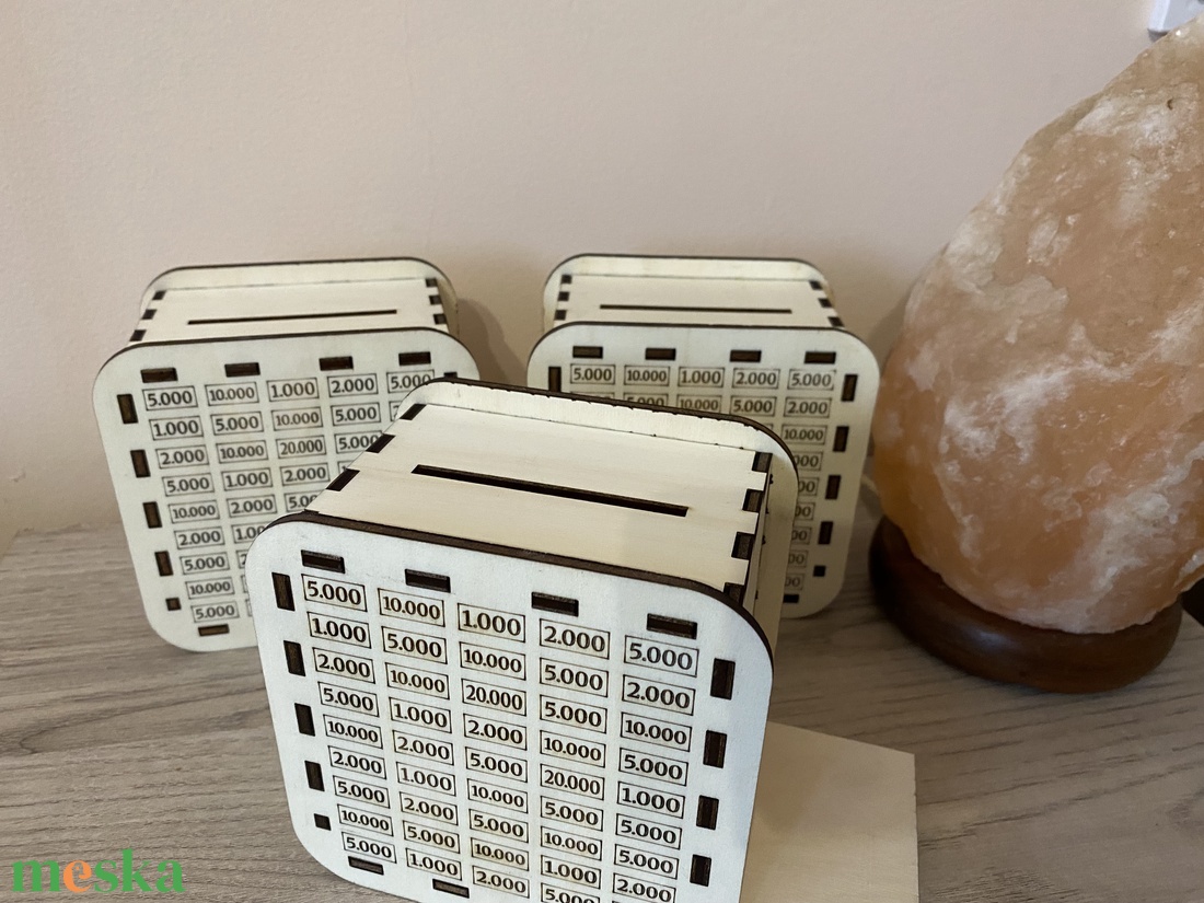 Lézergravírozott persely, 250.000 ft gyűjt�séhez - otthon & életmód - dekoráció - asztal és polc dekoráció - persely - Meska.hu