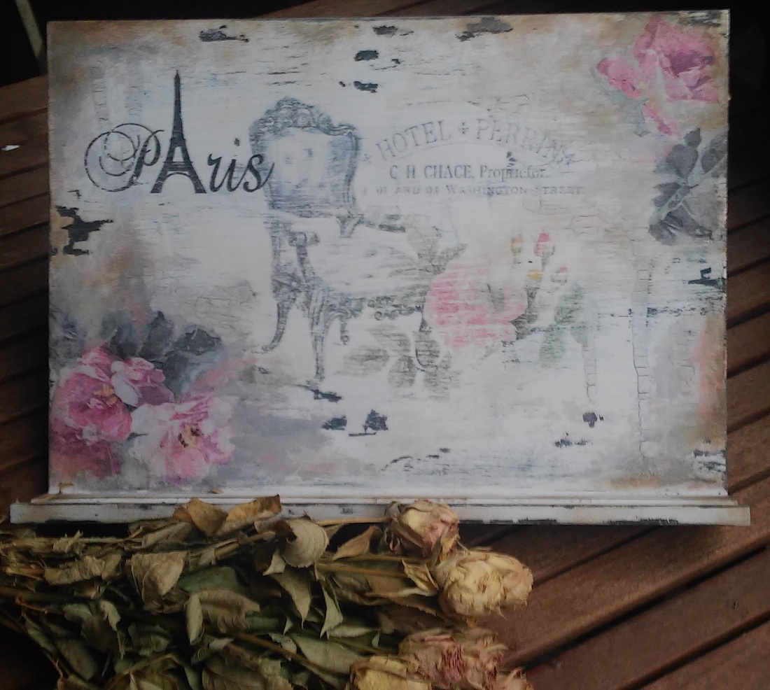 Shabby chic - szakácskönyv tartó - - Meska.hu Shabby chic - szakácskönyv tartó - - Meska.hu