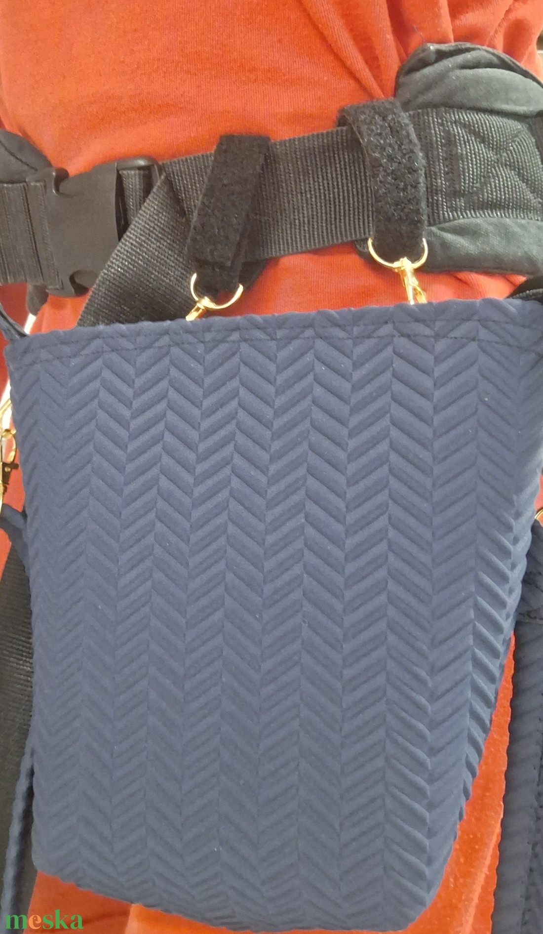 2:1-ben kistáska csatos hordozóra - táska & tok - kézitáska & válltáska - vállon átvethető táska - Meska.hu