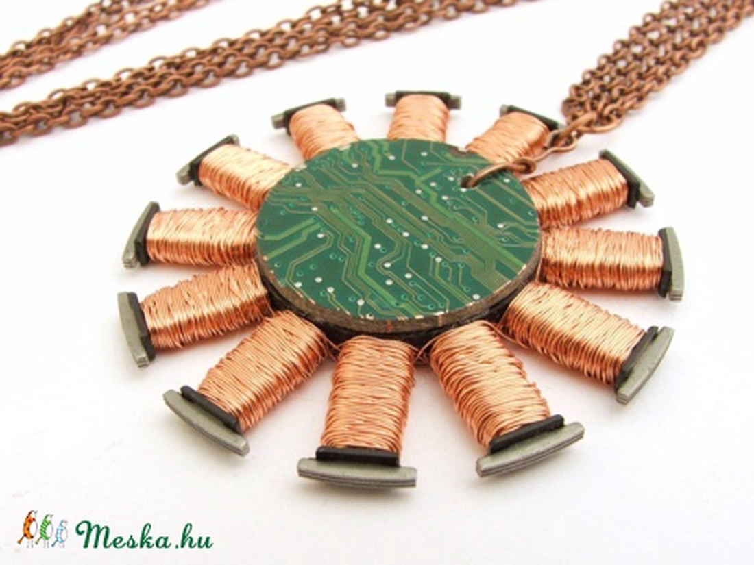 Tesla-tekercs nyaklánc -  - Meska.hu