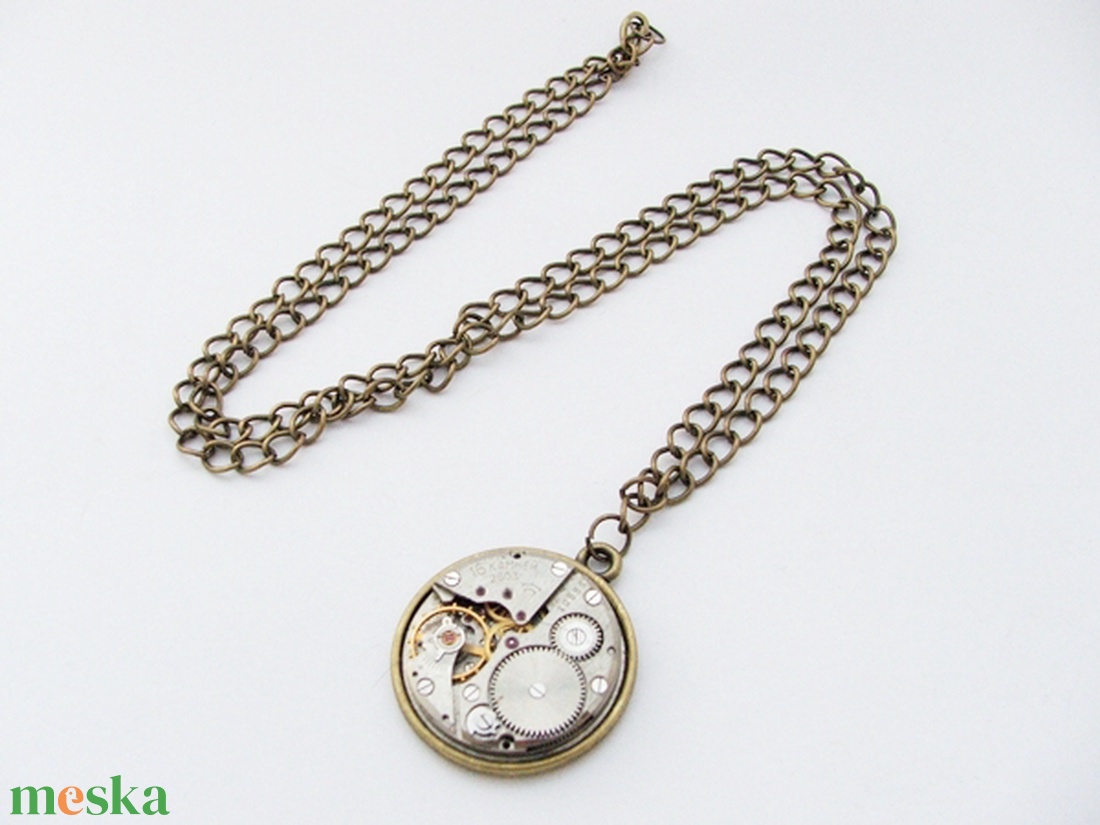 Steampunk óraszerkezet medálos nyaklánc #2 - ékszer - nyaklánc - medálos nyaklánc - Meska.hu Steampunk óraszerkezet medálos nyaklánc #2 - ékszer - nyaklánc - medálos nyaklánc - Meska.hu