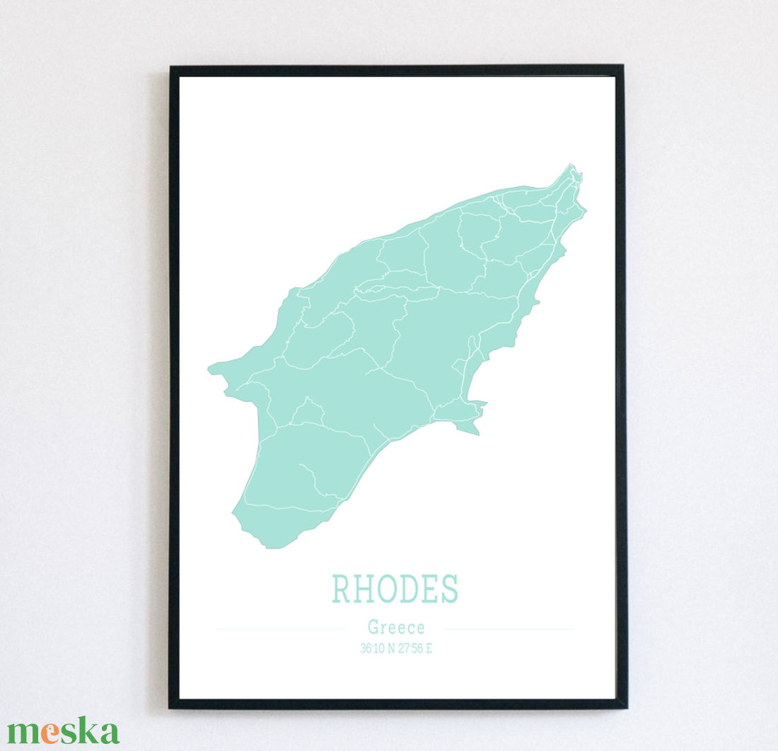 RODOSZ (Görögország) színes minimalista dekorációs térkép - otthon & életmód - dekoráció - kép & falikép - poszter - Meska.hu RODOSZ (Görögország) színes minimalista dekorációs térkép - otthon & életmód - dekoráció - kép & falikép - poszter - Meska.hu