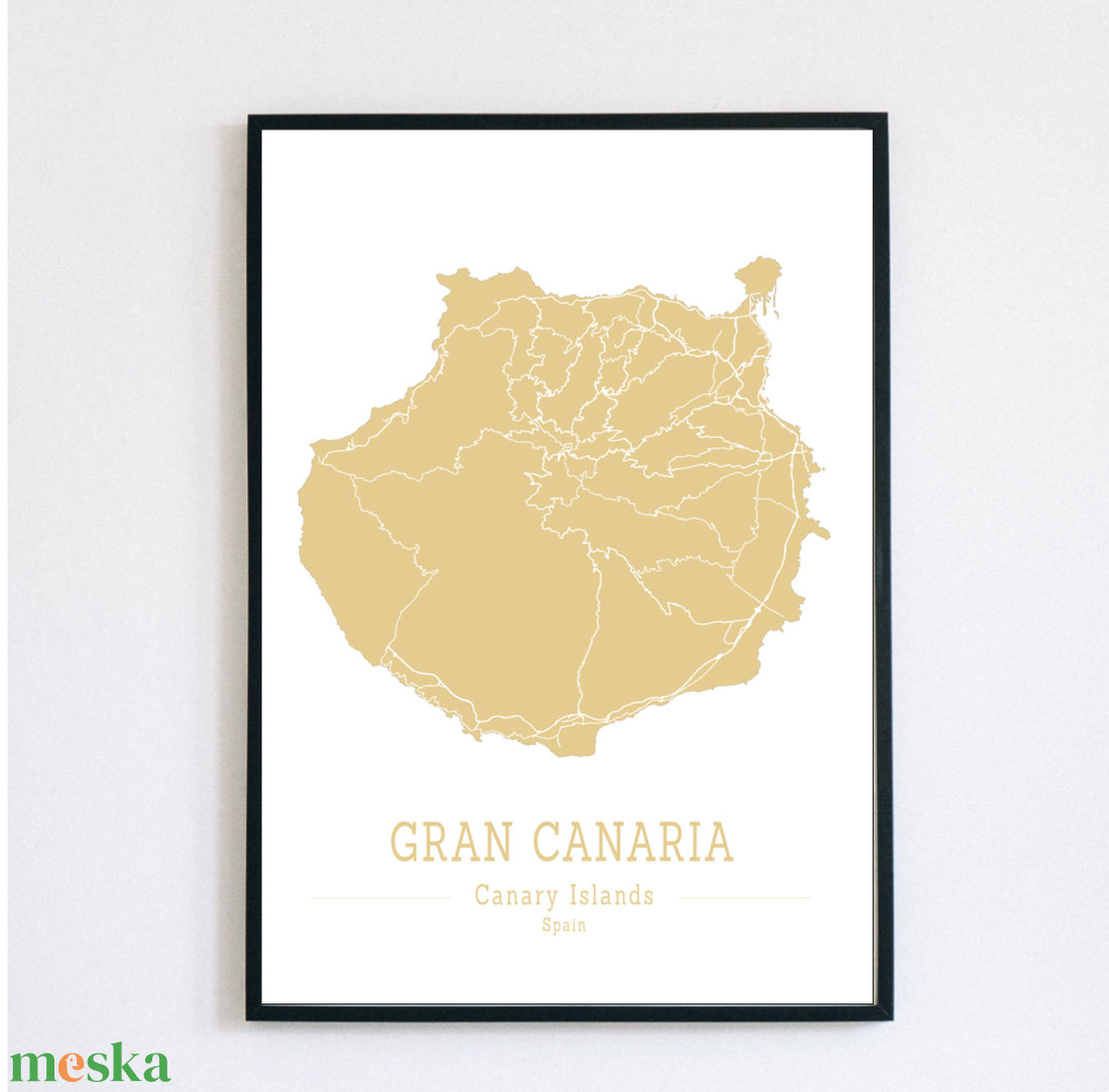 GRAN CANARIA (Kanári-szigetek) színes minimalista dekorációs térkép - otthon & életmód - dekoráció - kép & falikép - poszter - Meska.hu GRAN CANARIA (Kanári-szigetek) színes minimalista dekorációs térkép - otthon & életmód - dekoráció - kép & falikép - poszter - Meska.hu