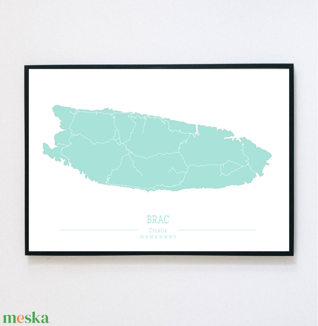 BRAC (Horvátország) színes minimalista dekorációs térkép - otthon & életmód - dekoráció - kép & falikép - poszter - Meska.hu BRAC (Horvátország) színes minimalista dekorációs térkép - otthon & életmód - dekoráció - kép & falikép - poszter - Meska.hu